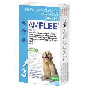 Krka Amflee Spot On Hond 20-40 Kg 268 Mg 3 Pip
