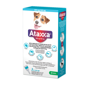 Krka Ataxxa Spot On Hond 4-10 Kg 500 Mg/100 Mg 3 Pip