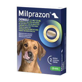 Krka Milprazon Kauwtabletten Ontwormingstabletten Hond >5 Kg 12,5 Mg/125 Mg 2 Tbl