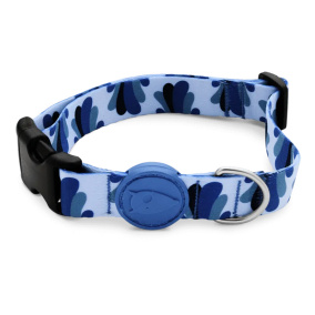 Morso Halsband Hond Gerecycled Splash
  Blauw 37-58X2,5 Cm