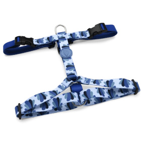 Morso Hondentuig H-tuig Gerecycled Splash
  Blauw 70-100X2,5 Cm