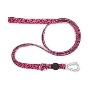 Morso Hondenriem Verstelbaar Gerecycled
  Bubble Leo Roze 75-230X1,5 Cm 4-20 Kg