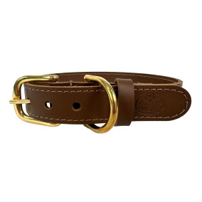 Sazzz Halsband Hond Braveheart Classic
  Leer Zadel Bruin 32-39X2,5 Cm