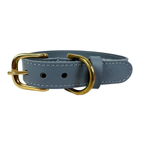 Sazzz Halsband Hond Braveheart Classic
  Leer Lichtblauw 32-39X2,5 Cm