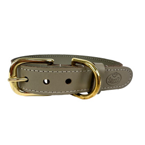 Sazzz Halsband Hond Braveheart Classic
  Leer Taupe 42-50X3 Cm