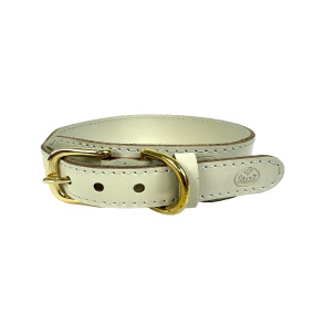 Sazzz Halsband Hond Pioneer Classic Leer
  Creme 37-45X3,5 Cm