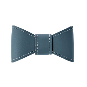 Sazzz Vlinderstrik Glamper Classic Leer
  Lichtblauw L Voor Halsband 3 Cm