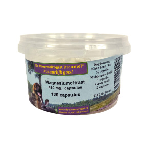 Dierendrogist Magnesium Citraat Capsules
  480Mg 120 St