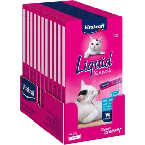 Vitakraft Cat Liquid Snack Zalm & Omega 11X6 St