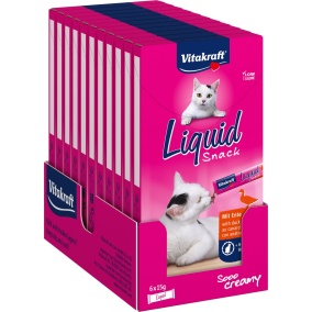 Vitakraft Cat Liquid Snack Eend & B-glucaan 11X6 St