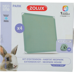Zolux Neolife Neopark Konijn Uitbereidingsset Gesloten Panelen 35X35 Cm 4 St