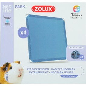 Zolux Neolife Neopark Cavia Uitbereidingsset Gesloten Panelen 35X35 Cm 4 St