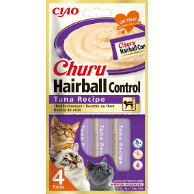 Inaba Churu Hairball Tuna Recipe 4X14Gr