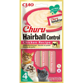 Inaba Churu Hairball Chicken Recipe 4X14Gr