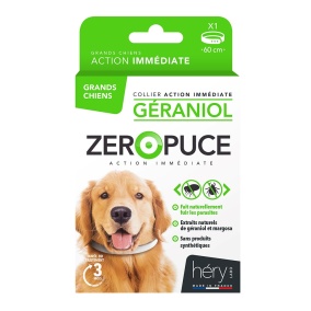 Hery Zeropuce Vlooienband Hond Geraniol Zonder Chemicalien 60 Cm