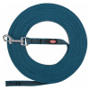 Trixie Hondenriem Sleeplijn Met Rubber
  Anti Slip Petrol Blauw S/M 10 Mtr X 1,5 Cm