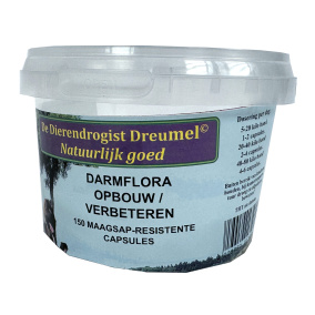 Dierendrogist Darmflora Opbouw /
  Verbeterend Capsules 150 St