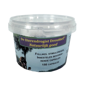 Dierendrogist Follikel Stimulerend /
  Innestelen Bevorderende Capsules 150 St