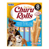 Inaba Dog Churu Rolls Chicken Recipe Wraps With Cheese 8X12 Gr