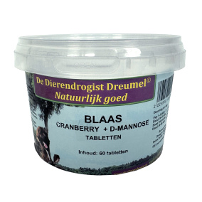 Dierendrogist Blaas / Cranberry /
  D-mannose Tabletten 60 Tbl