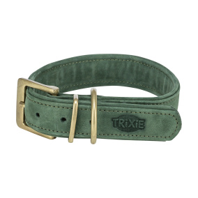 Trixie Halsband Hond Pure Leer Saliegroen
  S-m 31-37X3 Cm