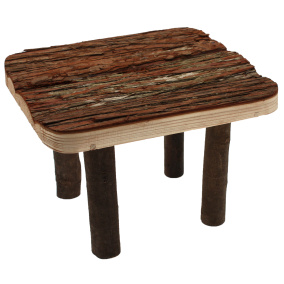 Happy Pet Raw Wooden Platform 25X30X18 Cm