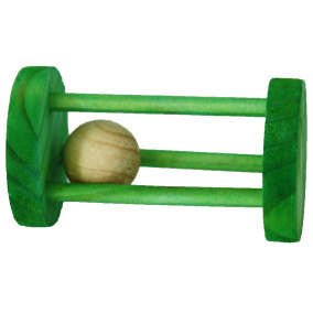 Happy Pet Wooden Rattler Circle 9 Cm