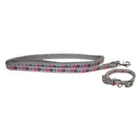 Little Rascals Puppy Halsband Met Lijn
  Roze 22,5-36 Cm