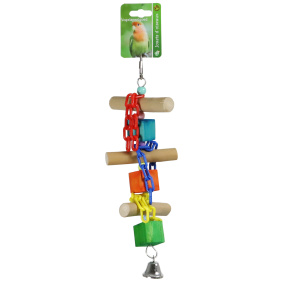 Boon Ladder Hout+ Kralen + Bel 30Cm
