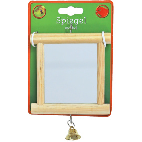 Boon Spiegel Vierkant Met Houten Omlijsting