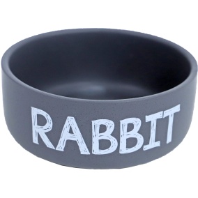 Boon Eetbak Steen Rabbit Mat Grijs 12Cm