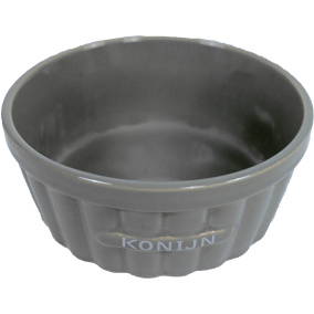 Boon Eetbak Steen Ribbel Konijn Taupe 12 Cm