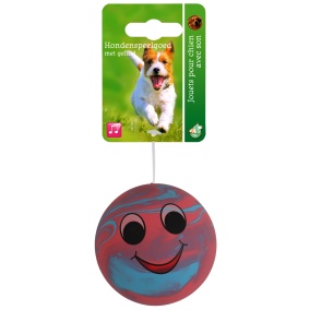 Boon Smiley Bal Latex Blauw/Roze 6Cm