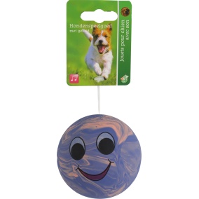 Boon Smiley Bal Latex Paars/Oranje 7,5Cm