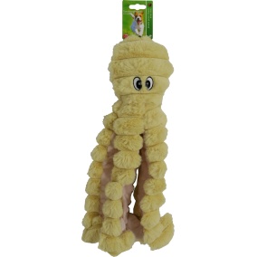 Boon Octopus Corduroy Met Piep Geel 40Cm