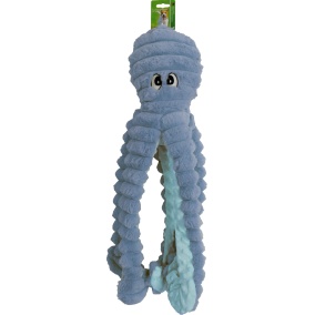 Boon Octopus Corduroy Met Piep Blauw 65Cm