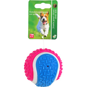 Boon Tennisbal+Structuur Tpr+Bel Bl/Roze 8Cm