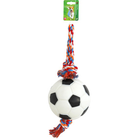 Boon Voetbal Tpr Wit 17Cm Met Touwlus