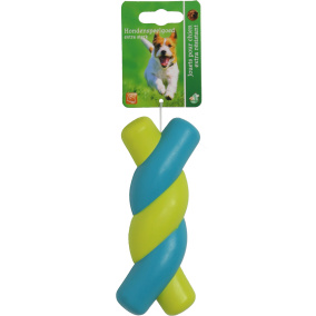 Boon Swirlbot Massief Rubber Blauw/Geel 15Cm