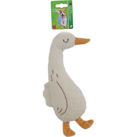 Boon Gans Teddystof+Piep+Ritsel Wit 28Cm