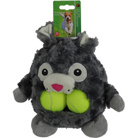 Boon Buidelbek Bunny+ 2X Tennisbal.Grijs 23Cm