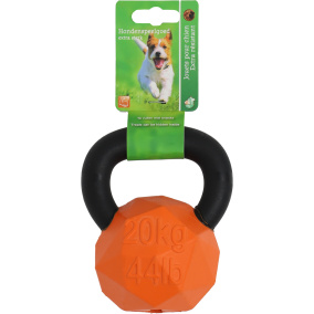 Boon Kettlebell Rubber+Nylon Oranje/Zw. 14Cm