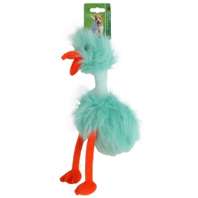 Boon Fluffy Bird Blauw/Oranje + Piep 35Cm