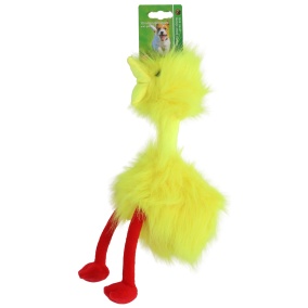 Boon Fluffy Bird Geel/Rood + Piep 35Cm