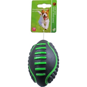 Boon Rugbybal Latex 11Cm Zwart/Groen