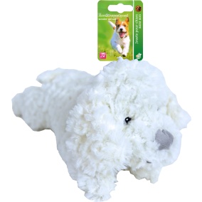 Boon Hond Pluche Wit Zonder Geluid 34 Cm