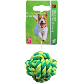 Boon Touwbal Katoen 5 Cm Groen/Geel
