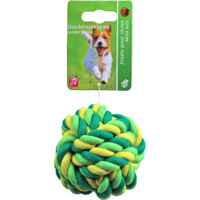 Boon Touwbal Katoen 7.5 Cm Groen/Geel