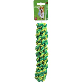Boon Touwstick Katoen 25 Cm Groen/Geel