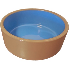 Boon Eetbak Steen Beige/Blauw 15 Cm